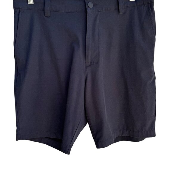 Banana Republic Mens Charcoal Black Relaxed-Fit Lightweight Elastic Waist Shorts - Picture 1 of 6